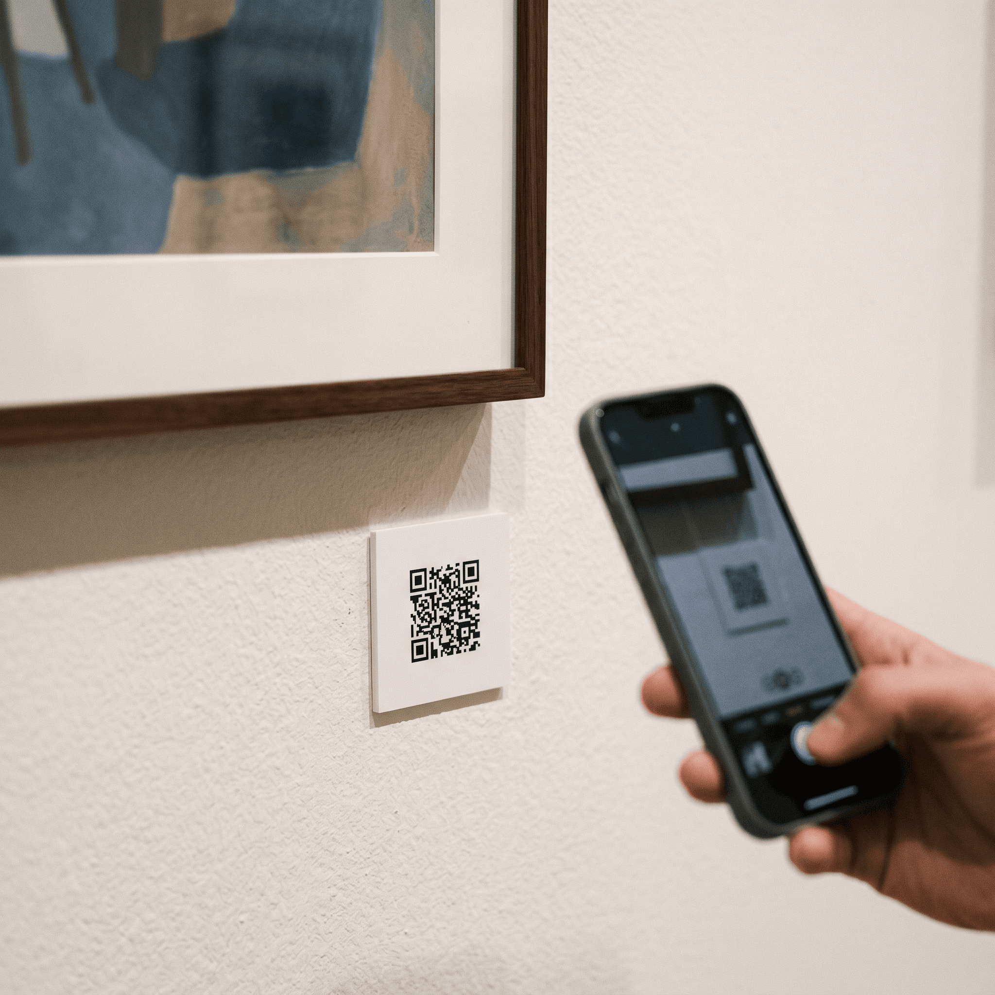 訪客掃描 QR Code 開始語音導覽